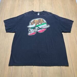 Y2K Metal Mulisha California Republic Black Graphic T-Shirt size XL vintage
